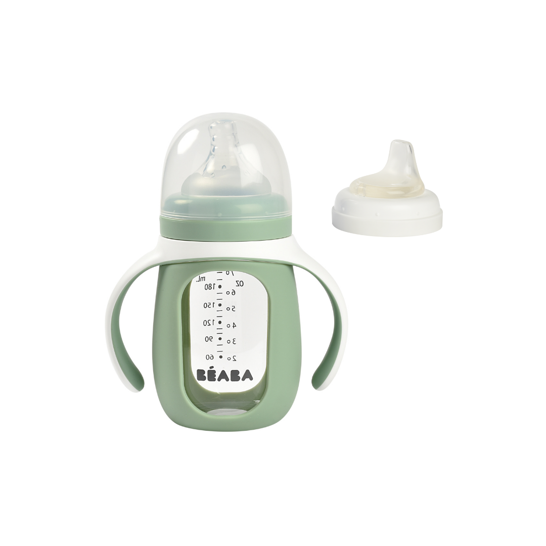 2 in 1 Glass Bottle with Silicone Protective Sleeve