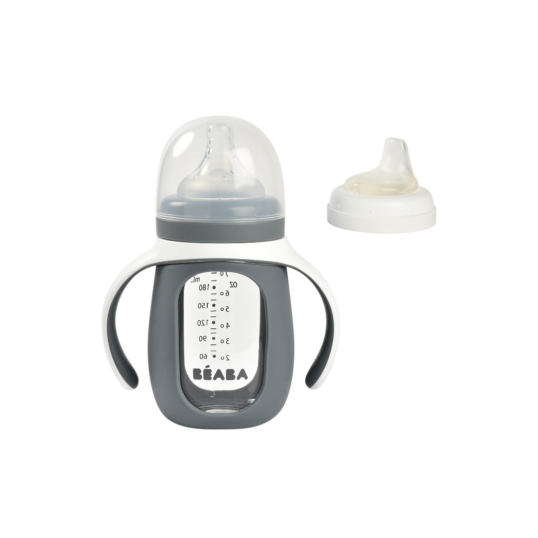 2 in 1 Glass Bottle with Silicone Protective Sleeve