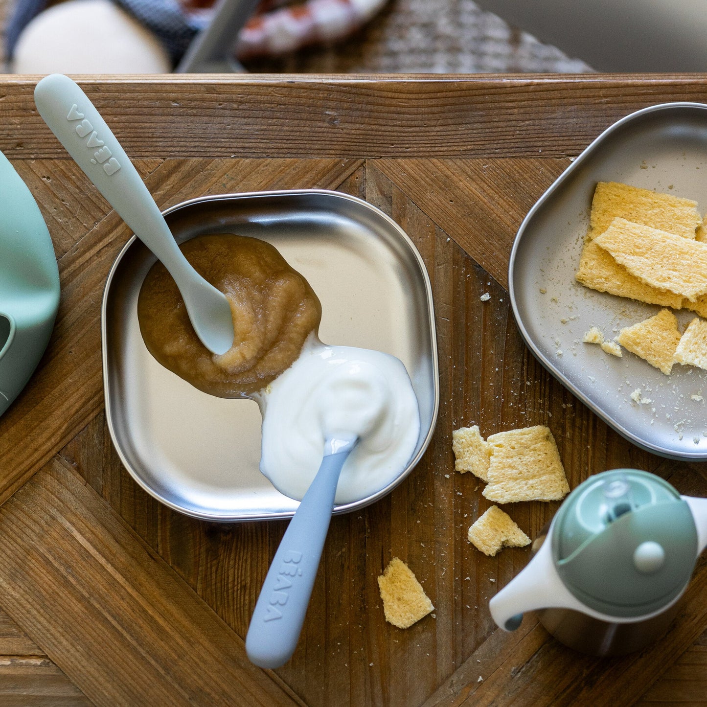 1st Age Silicone Spoons with case