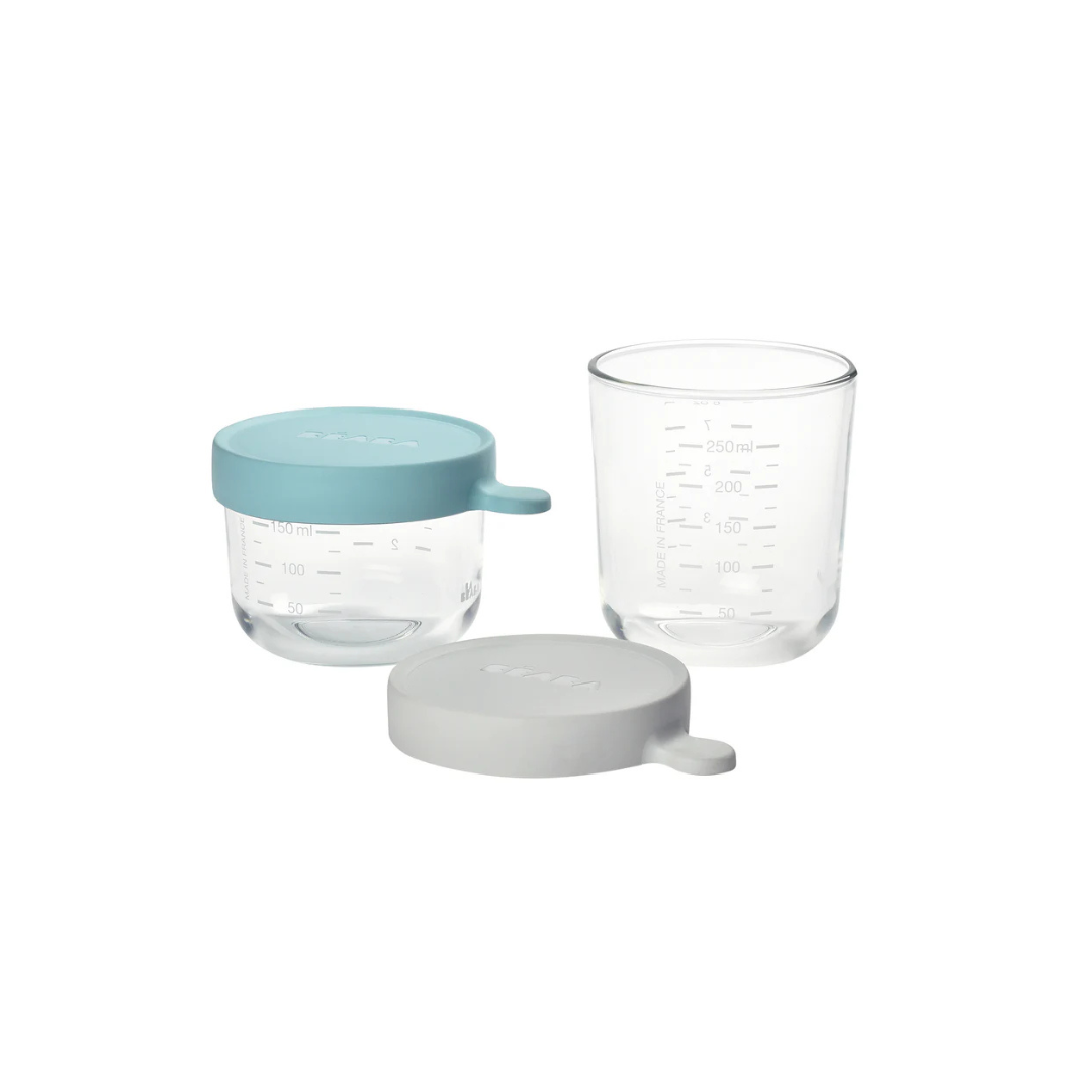 Set of 2 Superior Glass Conservation Jars