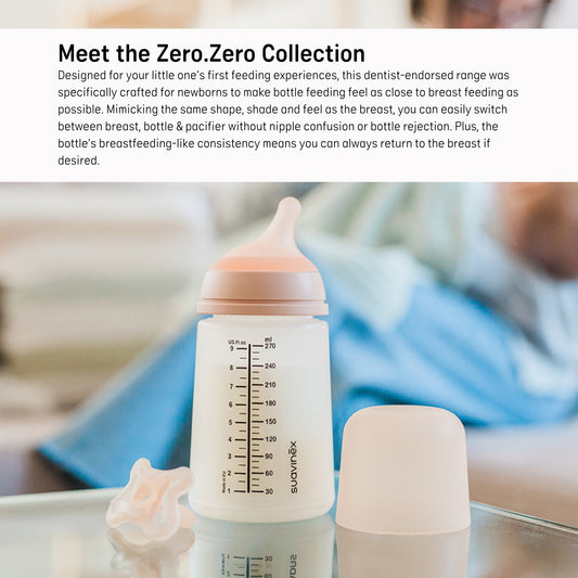 ZERO ZERO Silicone Anti-Colic Baby Bottle (270ml)