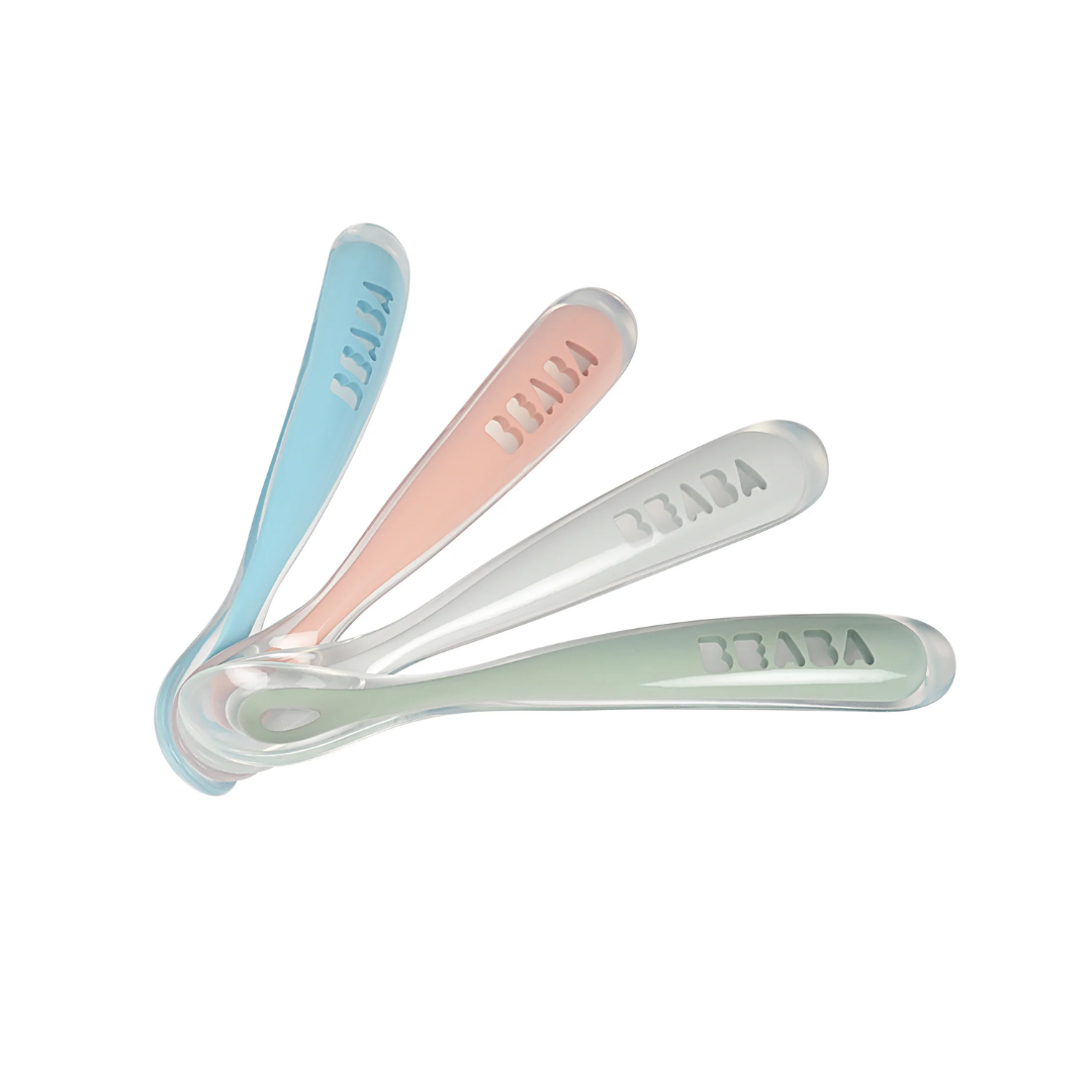 Set of 4 1st-Age Silicone Spoon