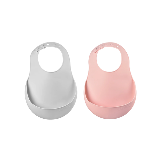 Set of 2 Silicone Bibs