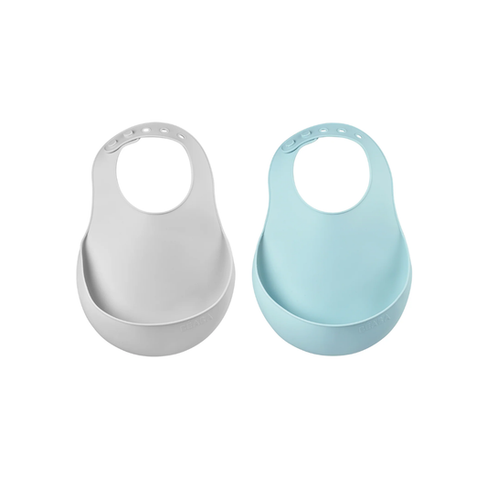 Set of 2 Silicone Bibs