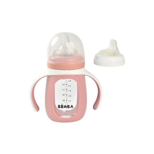 2 in 1 Glass Bottle with Silicone Protective Sleeve