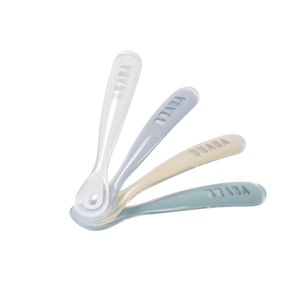 Set of 4 1st-Age Silicone Spoon