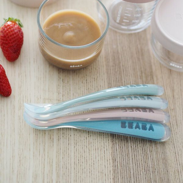 Set of 4 1st-Age Silicone Spoon