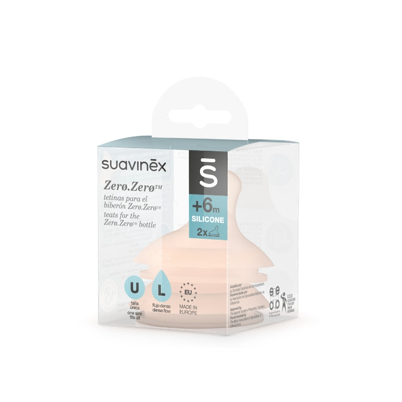 ZERO ZERO Anti-Colic Silicone Nipple Teat (Pack of 2)