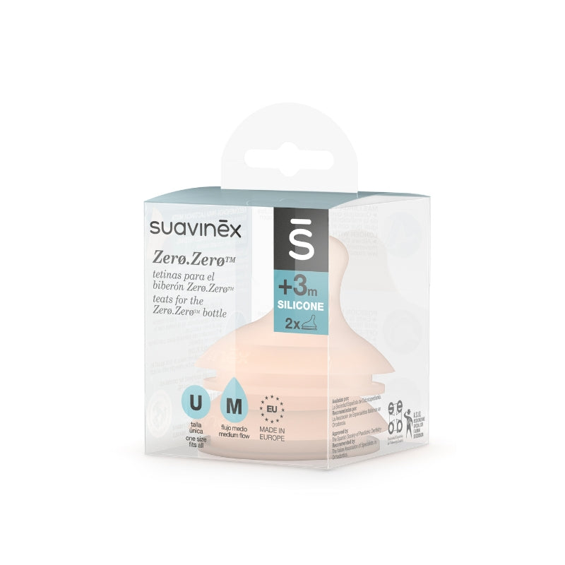 ZERO ZERO Anti-Colic Silicone Nipple Teat (Pack of 2)