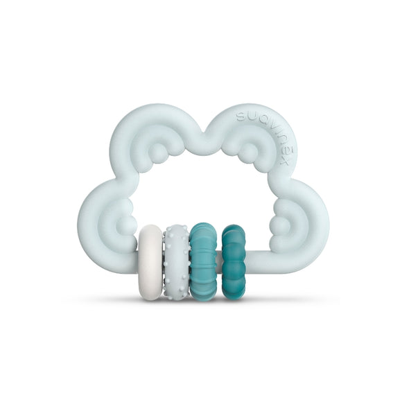 Suavinex Cloud Baby Teether - Soft, Food-Grade Silicone for Gentle Gum Relief (6+ Months)