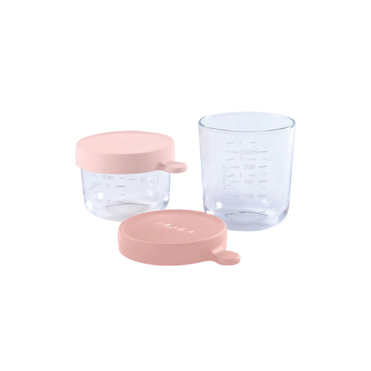 Set of 2 Superior Glass Conservation Jars