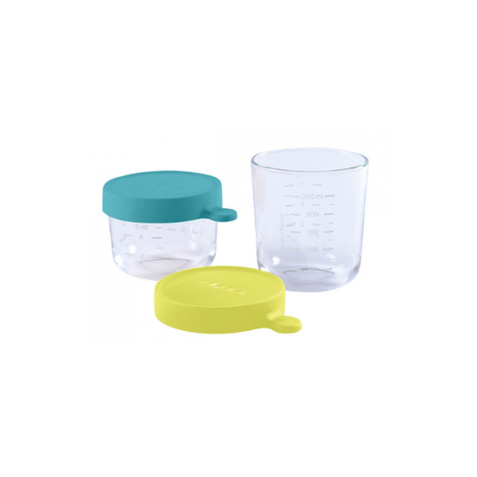 Set of 2 Superior Glass Conservation Jars