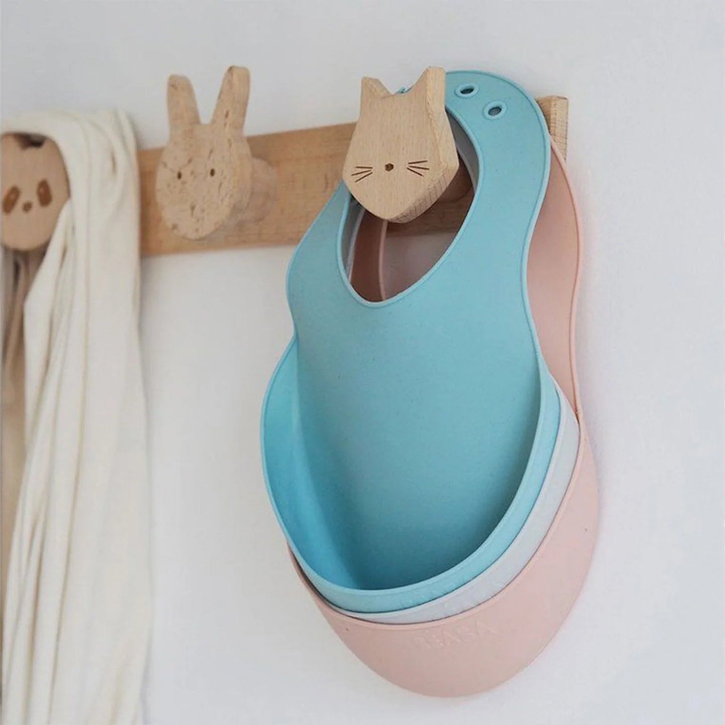 Set of 2 Silicone Bibs