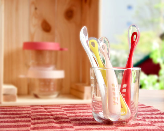 Set of 4 1st-Age Silicone Spoon