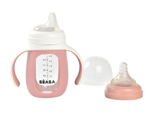 2 in 1 Glass Bottle with Silicone Protective Sleeve
