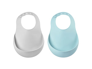 Set of 2 Silicone Bibs