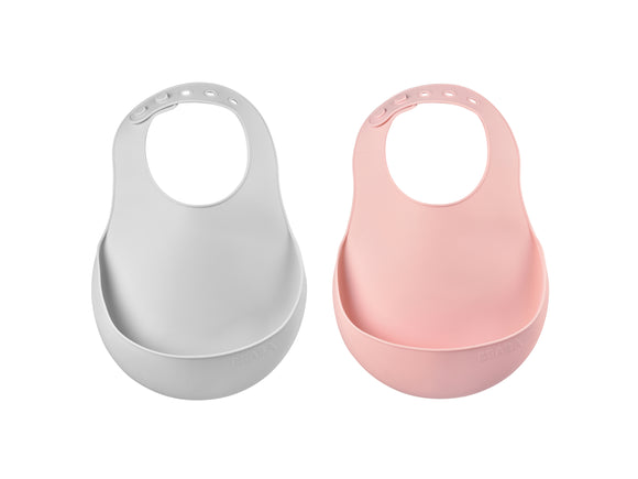 Set of 2 Silicone Bibs
